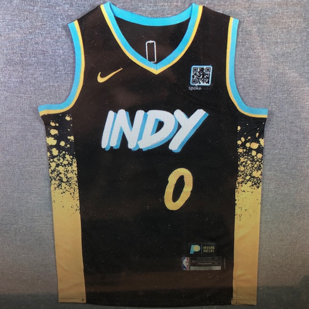 🥳Tyrese Haliburton Black Stitched Jersey🤪